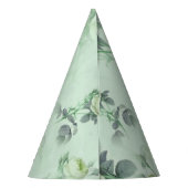美しいヴィンテージフローラ パーティーハット (裏面)