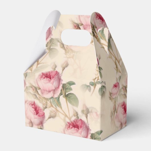 美しいヴィンテージフローラ フェイバーボックス (正面サイド)