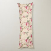 美しいヴィンテージフローラ ボディピロー (裏面 (縦))