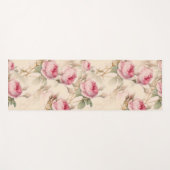 美しいヴィンテージフローラ ヨガマット (正面(横))