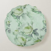 美しいヴィンテージフローラ ラウンドクッション (裏面)