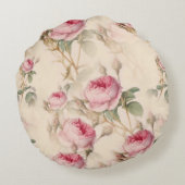 美しいヴィンテージフローラ ラウンドクッション (裏面)