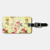 美しいヴィンテージフローラ ラゲッジタグ (正面横)