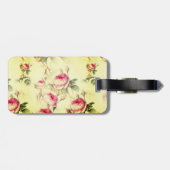 美しいヴィンテージフローラ ラゲッジタグ (裏面横)