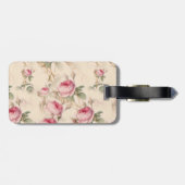 美しいヴィンテージフローラ ラゲッジタグ (裏面横)