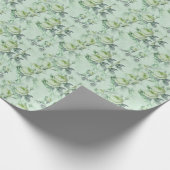美しいヴィンテージフローラ ラッピングペーパー (角)