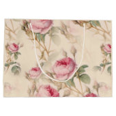 美しいヴィンテージフローラ ラージペーパーバッグ (裏面)