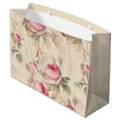 美しいヴィンテージフローラ ラージペーパーバッグ (裏面アングル)