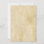 美しいヴィンテージブドウつる植物素朴結婚ズ 招待状 (裏面)