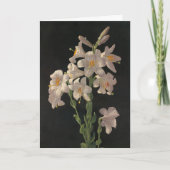 美しいヴィンテージホワイトイースターライズカード カード (正面)