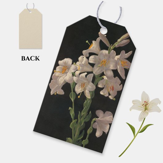 美しいヴィンテージホワイトイースターライズギフトラベル ギフトタグ