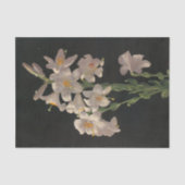 美しいヴィンテージホワイトイースターリリーティッシュペーパー 薄葉紙 (正面)