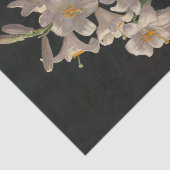 美しいヴィンテージホワイトイースターリリーティッシュペーパー 薄葉紙 (詳細)