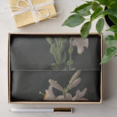 美しいヴィンテージホワイトイースターリリーティッシュペーパー 薄葉紙 (ギフト)