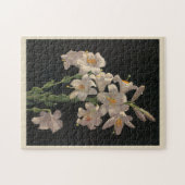 美しいヴィンテージホワイトイースターリリーパズル ジグソーパズル (横)