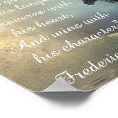 美しいヴィンテージホース感動的引用文 ポスター (角)