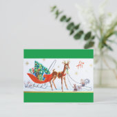 美しいヴィンテージミッドセンチュリートインデア ポストカード (スタンド正面)