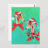 美しいヴィンテージミッドセンチュリートインデア ポストカード (正面/裏面)