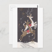 美しいヴィンテージミッドセンチュリートインデア ポストカード (正面/裏面)