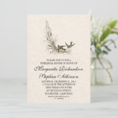 美しいヴィンテージリハーサル夕食招待状 招待状 (スタンド正面)