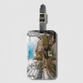 美しいヴィンテージリュブリャナスロヴェニアパノラマビュー ラゲッジタグ (正面縦)