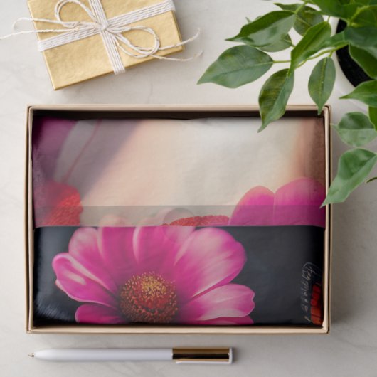 美しいヴィンテージレディーインレッドデコパージュ 薄葉紙 (ギフト)