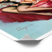 美しいヴィンテージレトロピンアップガールポスター ポスター (角)