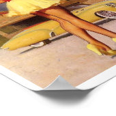 美しいヴィンテージレトロピンアップガールポスター ポスター (角)