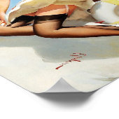 美しいヴィンテージレトロピンアップガールポスター ポスター (角)