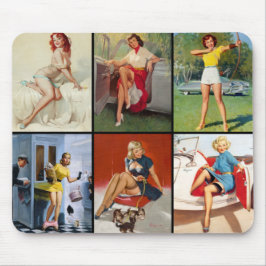 美しいヴィンテージレトロピンアップガールマウスパッド マウスパッド