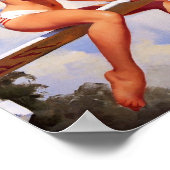 美しいヴィンテージレトロピンアップガール ポスター (角)