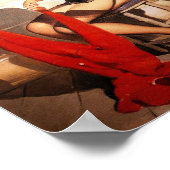 美しいヴィンテージレトロピンアップガール ポスター (角)