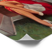 美しいヴィンテージレトロピンアップガール ポスター (角)