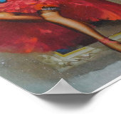 美しいヴィンテージレトロピンアップガール ポスター (角)