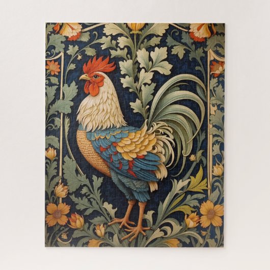 美しいヴィンテージロスターウィリアムインスパイアモリス ジグソーパズル (縦)