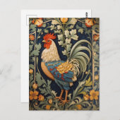 美しいヴィンテージロスターウィリアムインスパイアモリス ポストカード (正面/裏面)