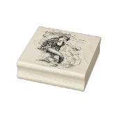 美しいヴィンテージ人魚 ラバースタンプ (スタンプ)