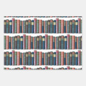 美しいヴィンテージ古い本、本の棘 ラッピングペーパーシート (正面3)