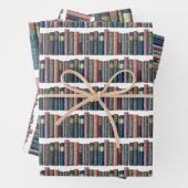 美しいヴィンテージ古い本、本の棘 ラッピングペーパーシート (インサイチュ)