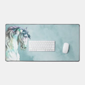 美しいヴィンテージ図解入りの、写真付きのヘッドデスクマット デスクマット (キーボード&マウス)