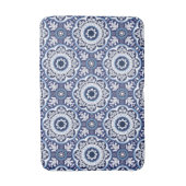 💙🤍美しいヴィンテージ地中海のアズレホス バスマット (正面縦)