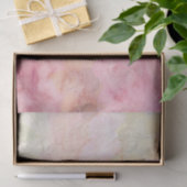 美しいヴィンテージ天使と花 薄葉紙 (ギフト)