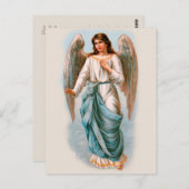 美しいヴィンテージ天使CC1090イースター挨拶 ポストカード (正面/裏面)