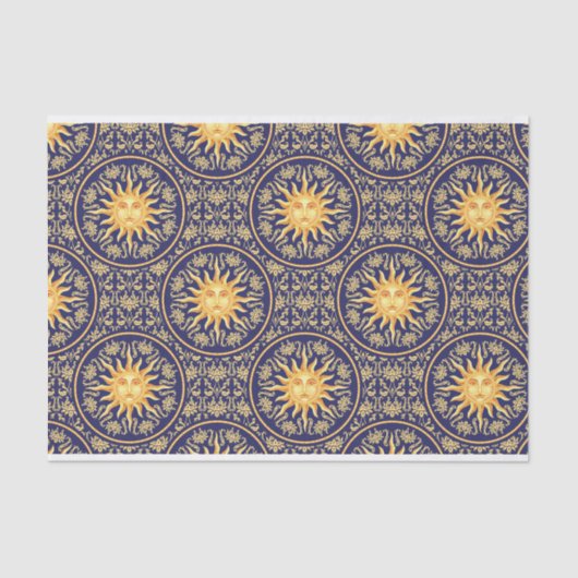 美しいヴィンテージ天日模様 薄葉紙 (正面)