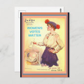 美しいヴィンテージ女性の議決権1914コピー ポストカード (正面/裏面)