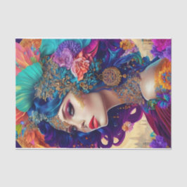 美しいヴィンテージ女性切り離し10lbティッシュペーパー 薄葉紙