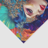 美しいヴィンテージ女性切り離し10lbティッシュペーパー 薄葉紙 (詳細)