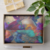 美しいヴィンテージ女性切り離し10lbティッシュペーパー 薄葉紙 (ギフト)