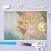 美しいヴィンテージ妖精フェアリーファンタジーマジカル 薄葉紙 (クラフト)