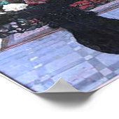 美しいヴィンテージ孔雀イメージポスター ポスター (角)